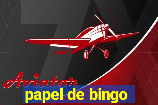 papel de bingo